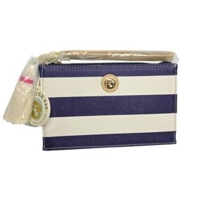 Spartina 449 Emmy Wristlet Navy Stripe NEW